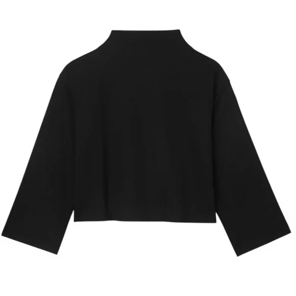 Eileen Fisher black lightweight ponte funnel neck top. Boxy fit. NWT. Size S. - Picture 7 of 7